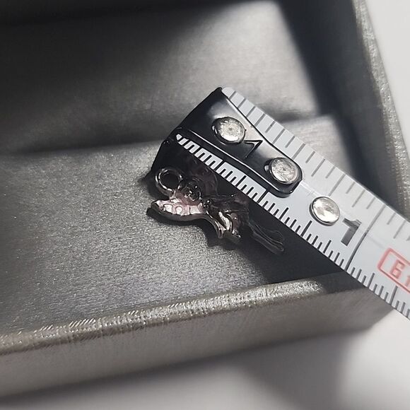 Fairy Charm Pendant Pink Silver Tone - Picture 3 of 3